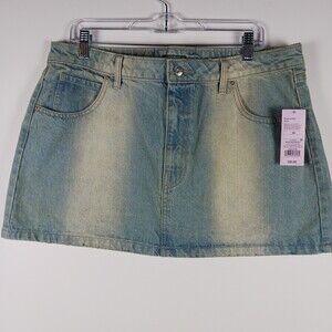 Wild Fable Women's Recycled Denim Mini Skirt Size 16